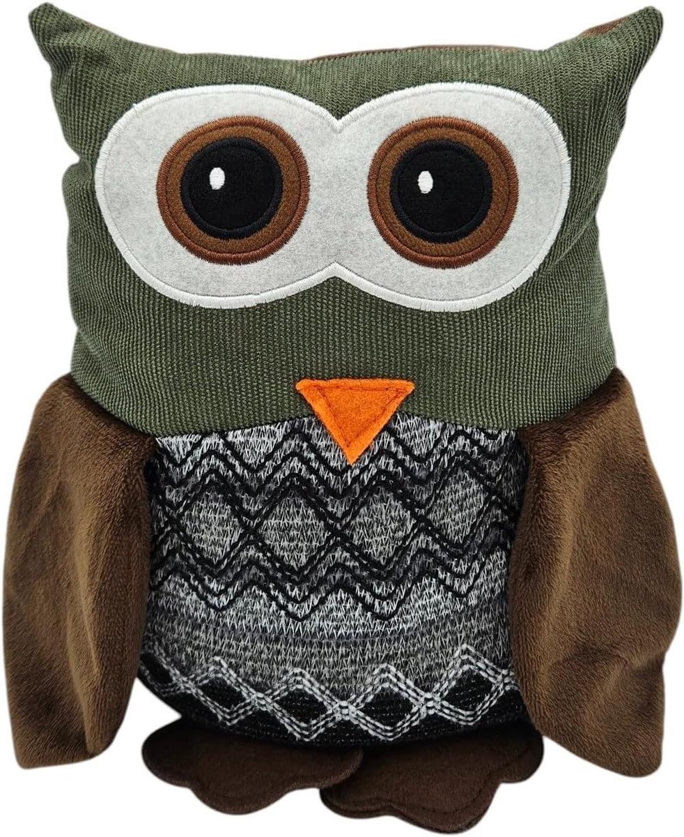 Deurstopper Uil - Deurbuffer Dier - Deuren Open Houden - Stabiele Zandvulling - 23 x 17 x 24 cm - Meerkleurig