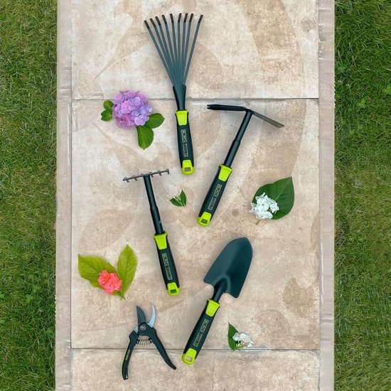Combihak Tuin - Dubbele Hak - Grond Bewerken - Ergonomische Handgreep - 30 cm Lengte - Zwart — afbeelding 2