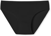 Zwarte Rio-slip op een witte achtergrond.