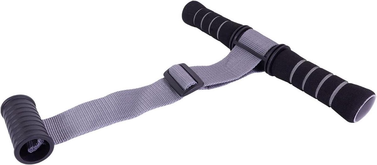 Hamstring Curl Strap - Nordic Curl Band - Krachtige Thuistraining - Verstelbare Pasvorm - 465 cm Lengte - Grijs