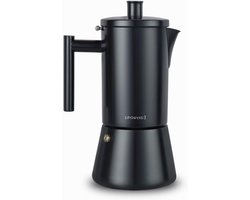 Espresso Machine - Moka Pot - Koffie Zetten - 12 Koppen Capaciteit - 520 ml - Mat Zwart