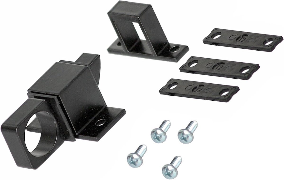 Raam grendel - Vensterslot - Veilig sluiten - Met terugstelveer - 16 mm breed - Zwart