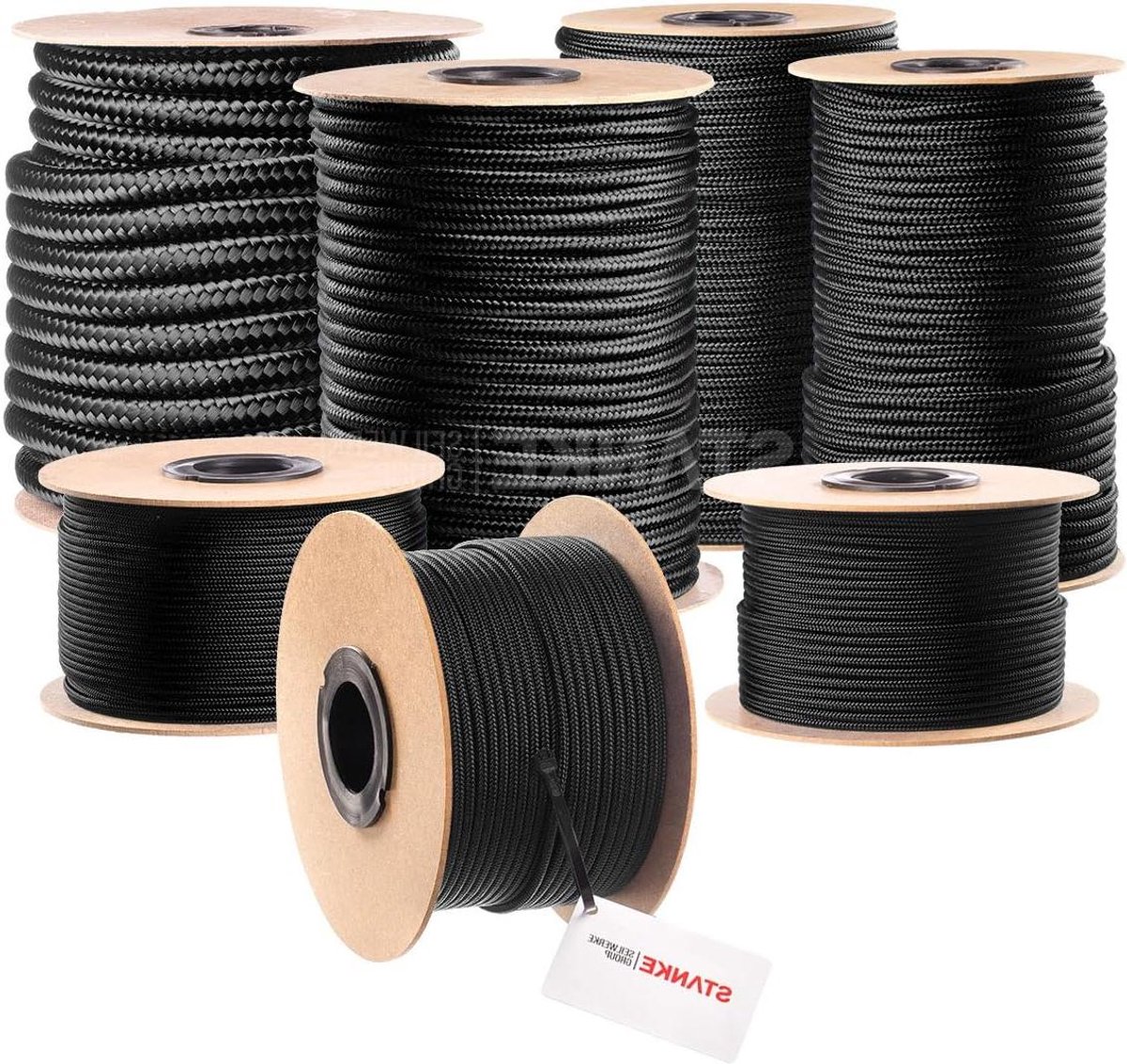 Polypropyleen Touw - Zwaar koord - Algemeen gebruik - UV- en chemicaliënbestendig - 18 mm x 20 m - Zwart
