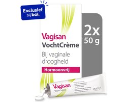 Vagisan VochtCrème 2x 50g | Bij Vaginale Droogheid | Hormoonvrij