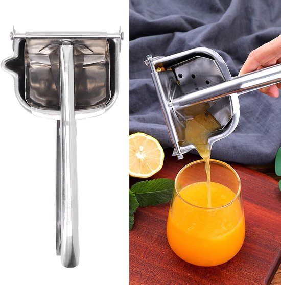 SnelShoppen - Handpers Juicer 304 RVS, Multifunctioneel Keukenaccessoire voor Citrusvruchten, Sinaasappel, Citroen, Limoen, Granaatappel, Duurzaam en van Snelshoppen — afbeelding 3