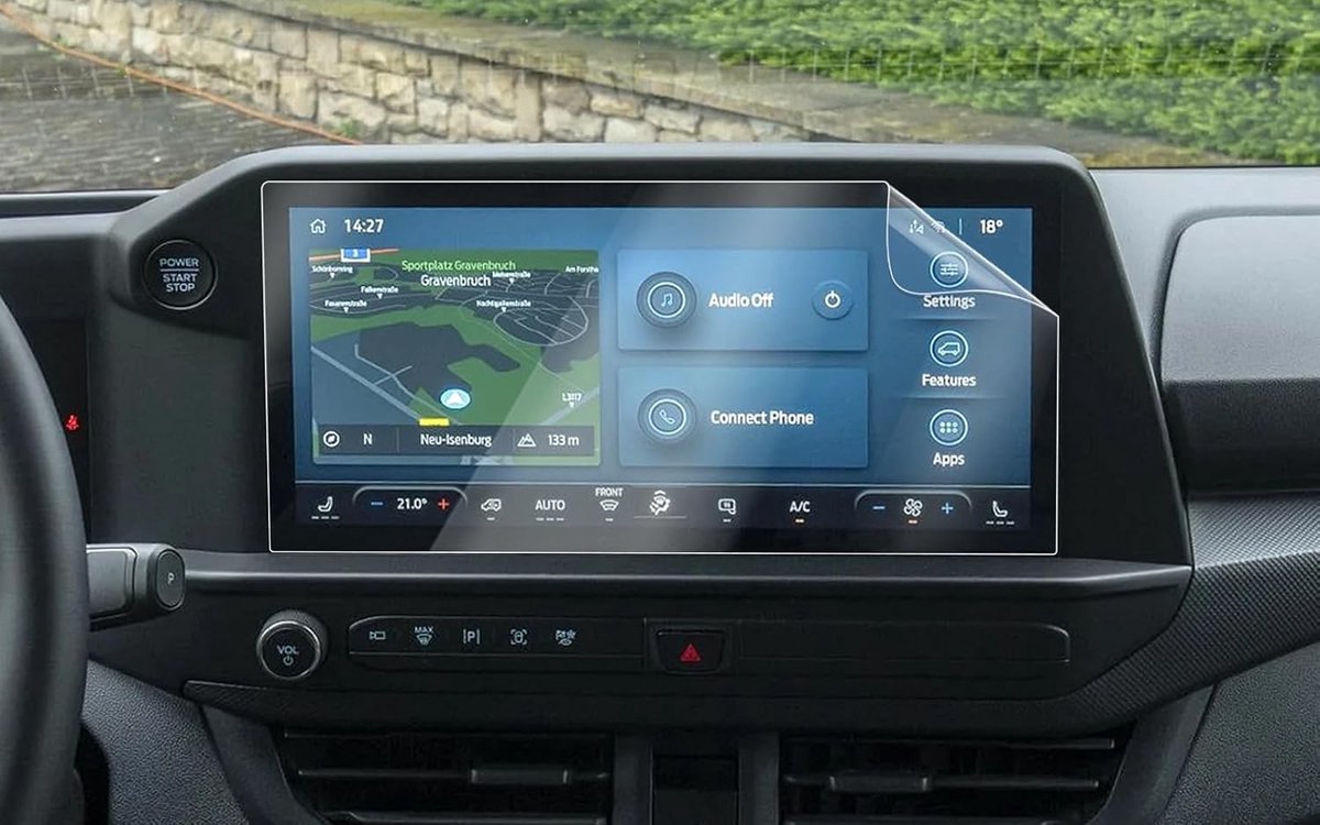 Navigatie beschermfolie voor 2024 2025 2026 Ford Tourneo Custom 13 inch display, krasbestendig en eenvoudig aan te brengen, nano-kunststof bescherming