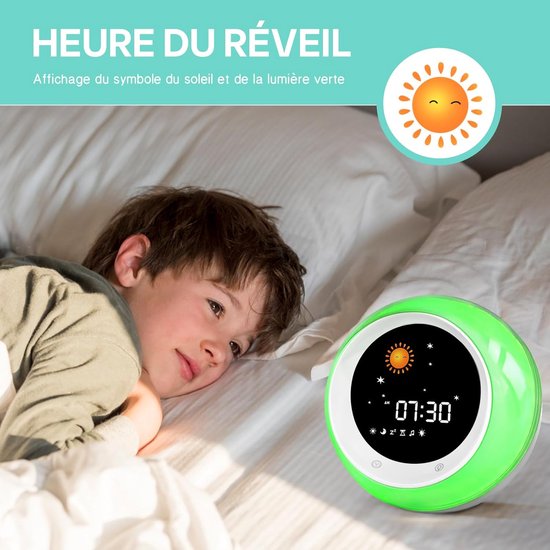 Kinderwekker - Digitale Wekker Slaapkamer - Slaaptrainer Kinderen - Cadeau — afbeelding 3