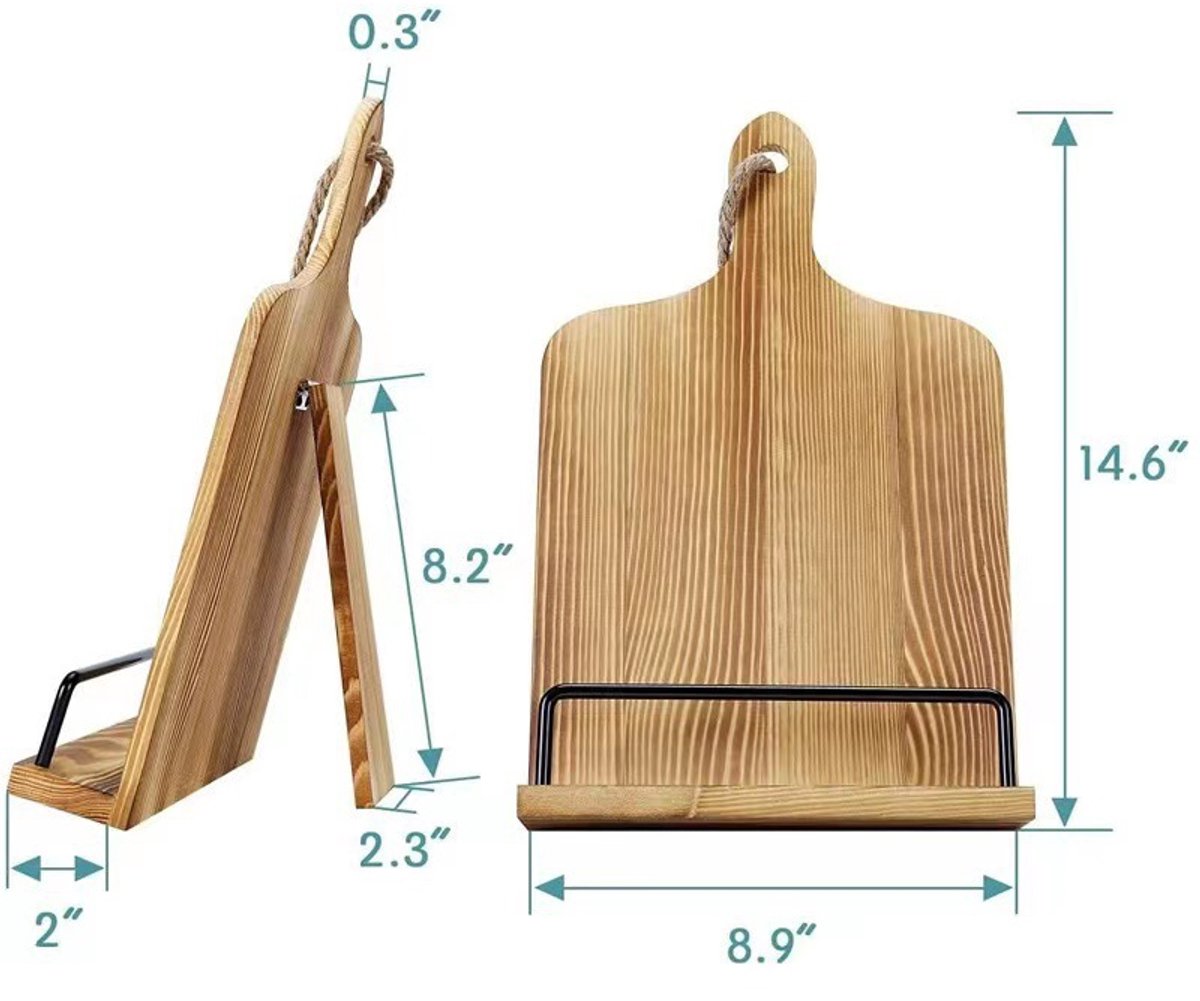 Houten Boek Stand Houder Kookboek Stands voor Kithchen - Bruin — cadeau in Kookcadeaus - foto 2