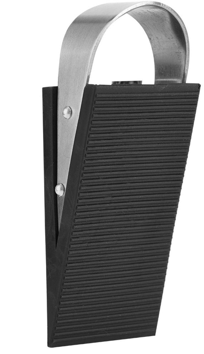 Deurstopper wig, deurstopper beveiliging, Deurbuffers gemaakt van roestvrij staal en rubber, antislip, robuuste deurwig blokstopper Veiligheidsbescherming Thuiskantoor gebruik