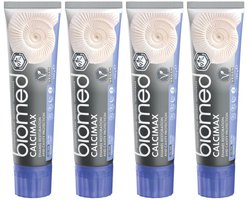 BIOMED Calcimax - Tandpasta zonder fluoride - Remineralisatie van glazuur, 4-pack