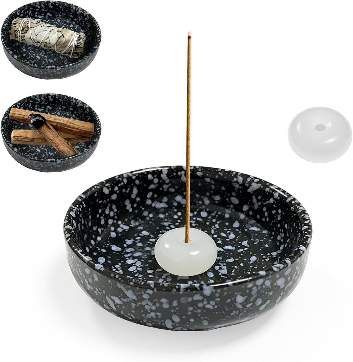Wierookstokjeshouder van keramiek voor een sfeervolle ambiance en aromatherapie