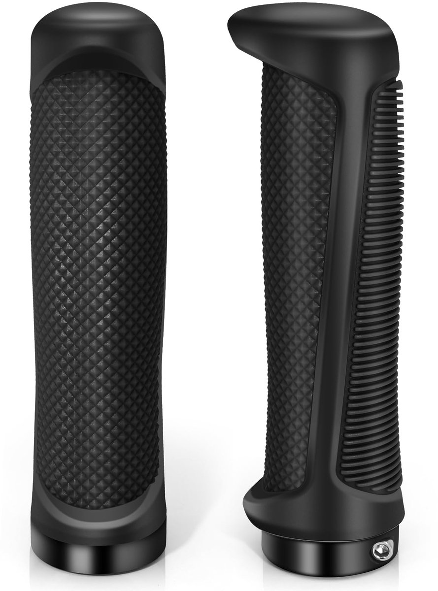 Fietsgrepen, ergonomische MTB-handgrepen, antislip rubberen fietshandgrepen met aluminium slot, universele stuurgrepen voor 22 mm mountainbike/MTB/bike scooter/racefiets