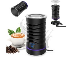 Elektrische Melkopschuimer 4-in-1 Automatisch Opwarmen & Opschuimen RVS Binnenkom 430ML Zwart - Automatische stroomuitschakeling