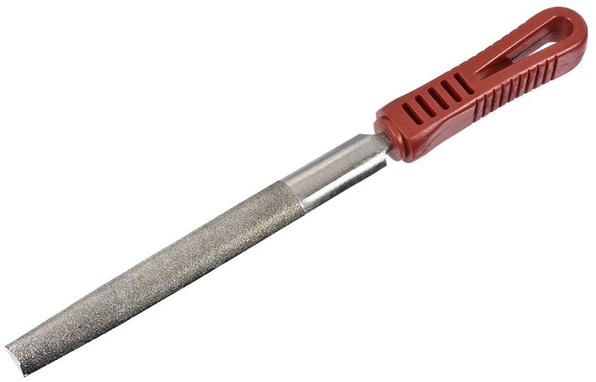 Vijl diamant gecoat plastic handvat handgereedschap voor het slijpen polijsten 6 inch, halfronde vijl