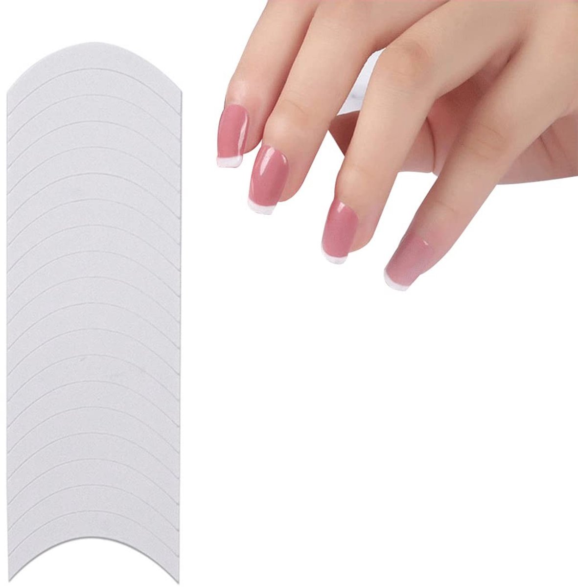 Dailygoods- Nagelstickers Zelfklevend - French Manicure - Nagelstickers Bloemen - Nagelstickers UV - DIY Tool - 10 Stuks 6,5 x 6 cm