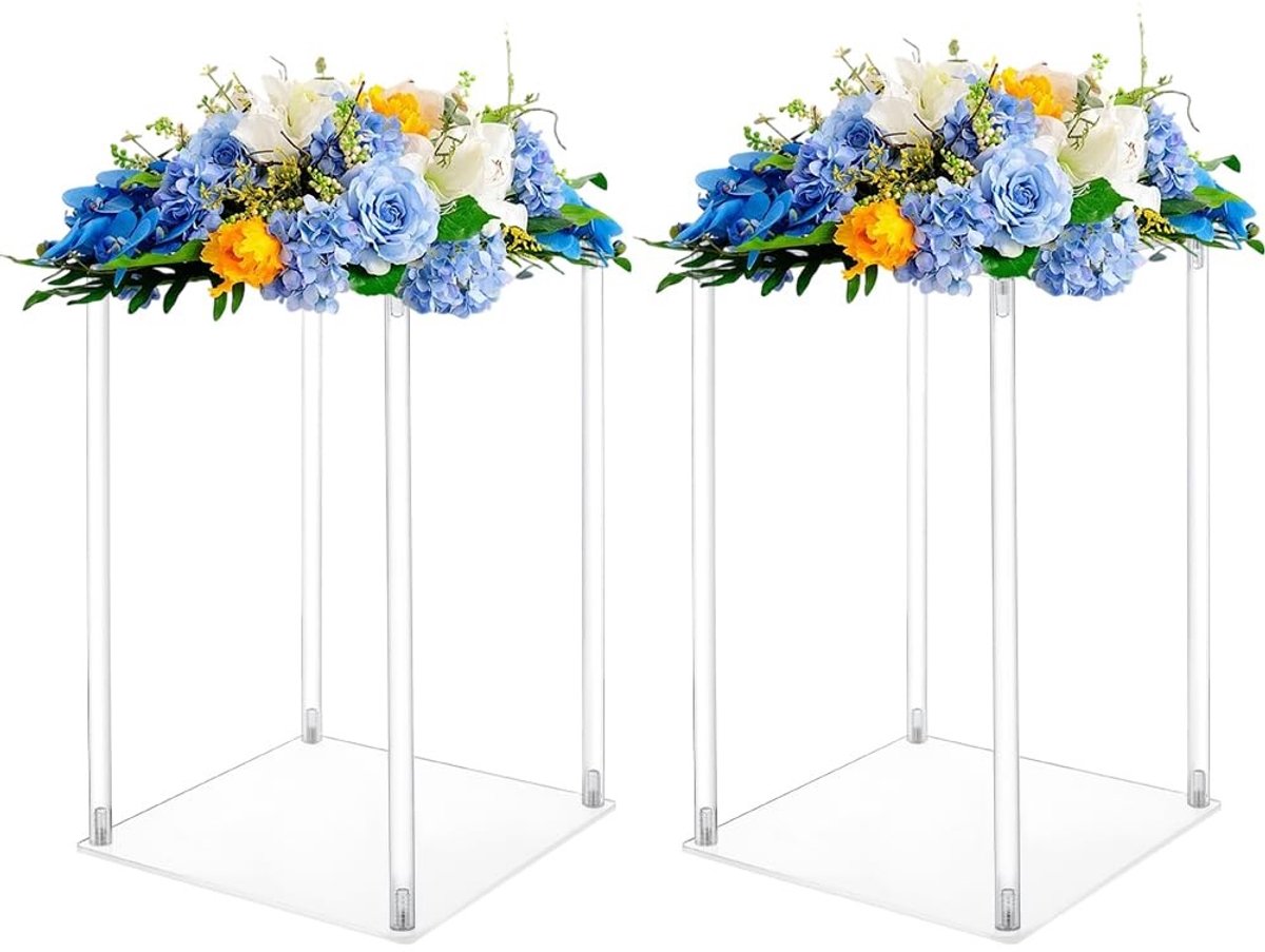 Dailygoods- Bloemstandaards - Acryl Vaasstandaard - Bruiloft/Middelpunt - Feest/Evenement - Woondecoratie - 20x20x30 cm - Bloemenhouder