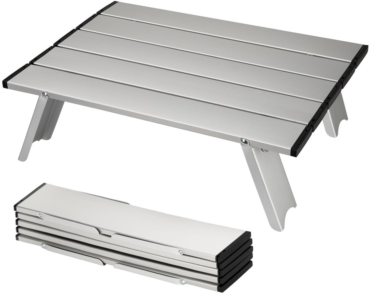 Dailygoods - Campingtafel Inklapbaar Aluminium Mini - 39x28 cm