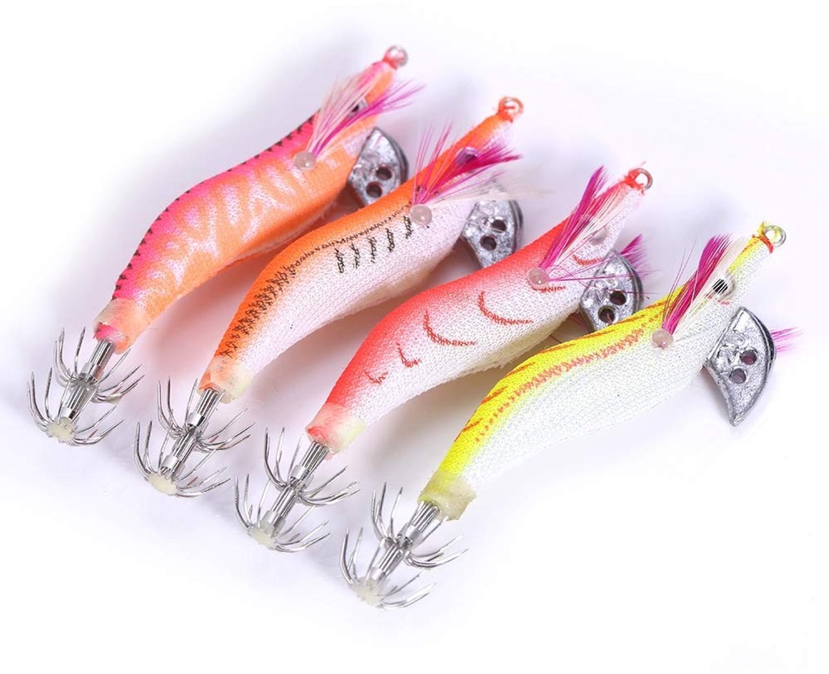 Dailygoods- Garnalen Aas - Jigging Lokaas - Inktvis Lokaas - Octopus Aas - Vissende Garnalen - Hoogwaardige Aas - Vissersaas