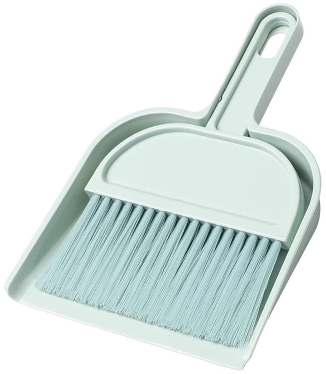 Dailygoods - Kleine Desktop-reinigingsset - Mini-bezem - Compact en draagbaar - Veelzijdige Huishoudelijke Schoonmaakmiddelen - Kunststof - Ideaal voo...