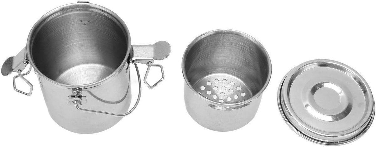 Dailygoods- Borstelreiniger Waterdicht - Roestvrij Staal - Lekvrij Ontwerp - Acryl/Olieverf Geschikt - Handvat - Betrouwbaar Gereedschap - Verfreiniger