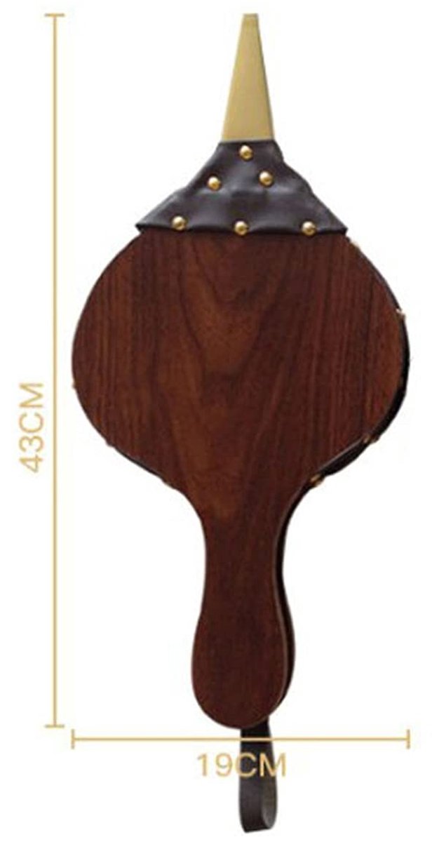 Dailygoods- Open Haard Balg - Antieke Look - Hout - Klein/Midden/Groot - Eenvoudig Schoon Te Maken - Modern/Vintage Design - Vuurblazer