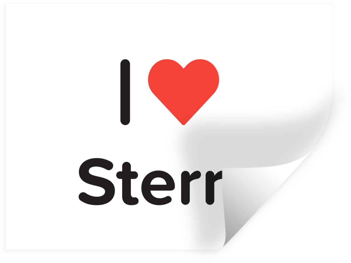 Muurstickers - Sticker Folie - I love - Sterre - Meisje - 80x60 cm - Plakfolie - Muurstick