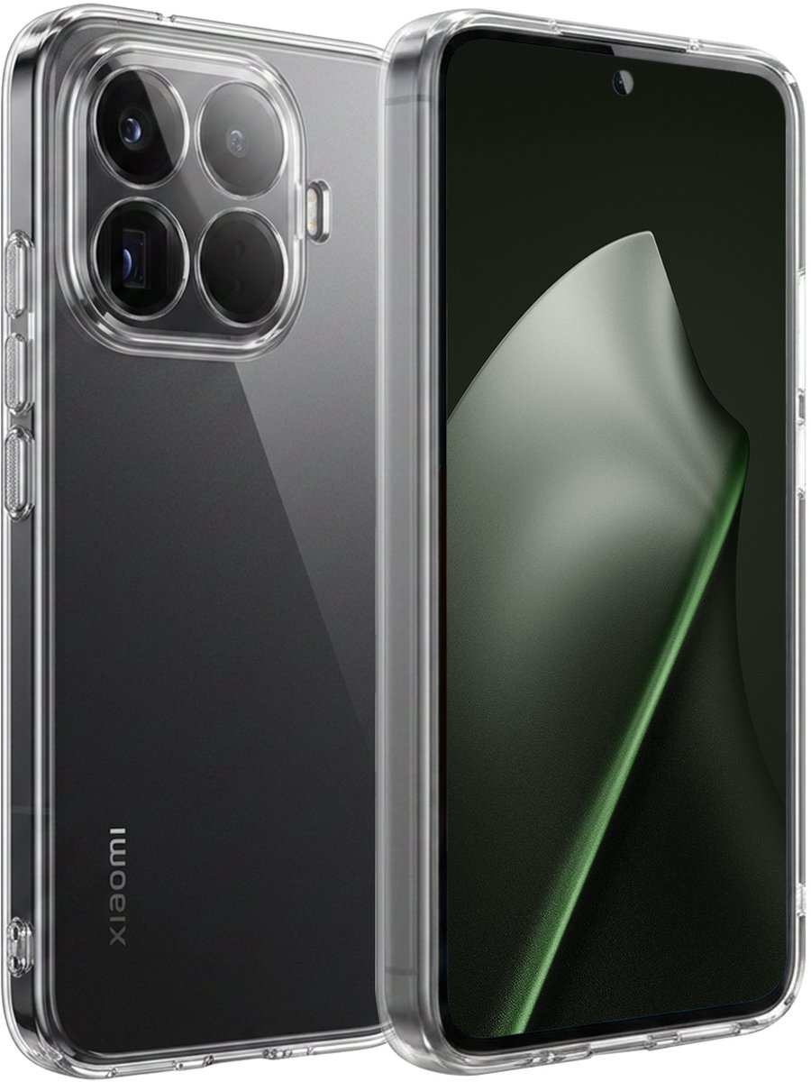 Hoesje Geschikt voor Xiaomi 15T Pro - Sterk & Shockproof - Hoes Cover - Siliconen Case - Transparant