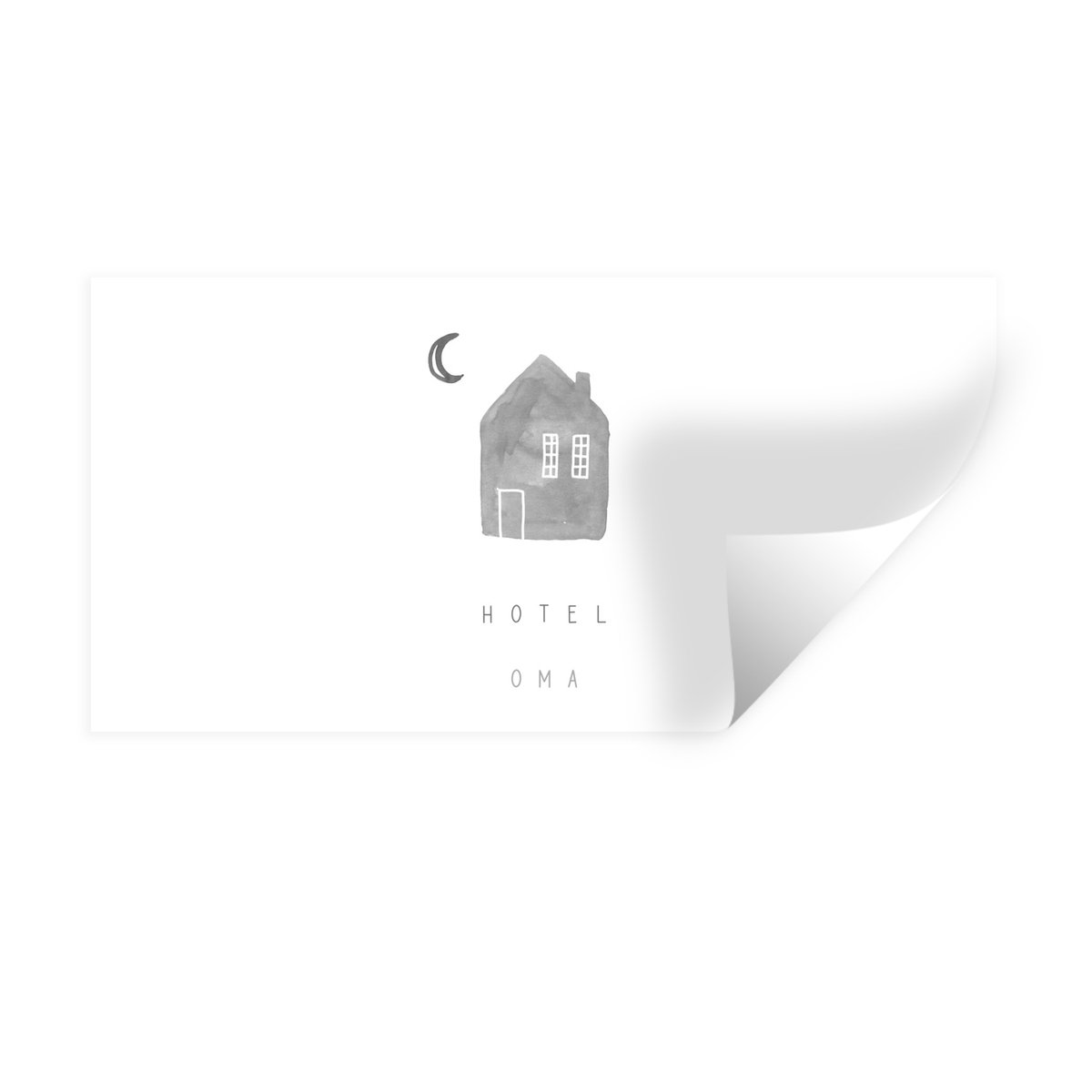 Muurstickers - Sticker Folie - Spreuken - Quotes Hotel Oma - Grootouders - Moederdag cadea