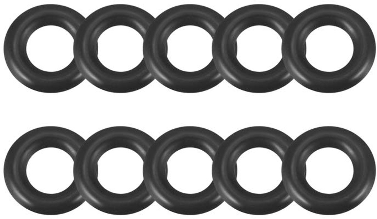 sourcing map 12 stuks O-ringafdichtingen, 6 mm x 10 mm x 2 mm, metrisch nitrilrubber, rubberen afdichting, afdichtring voor roomdispenser, pomp, snelkoppeling, reserveafdichting, vuladapter