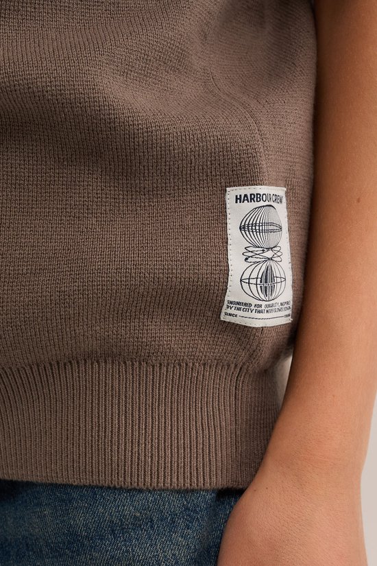 WE Fashion Jongens gilet met embleem