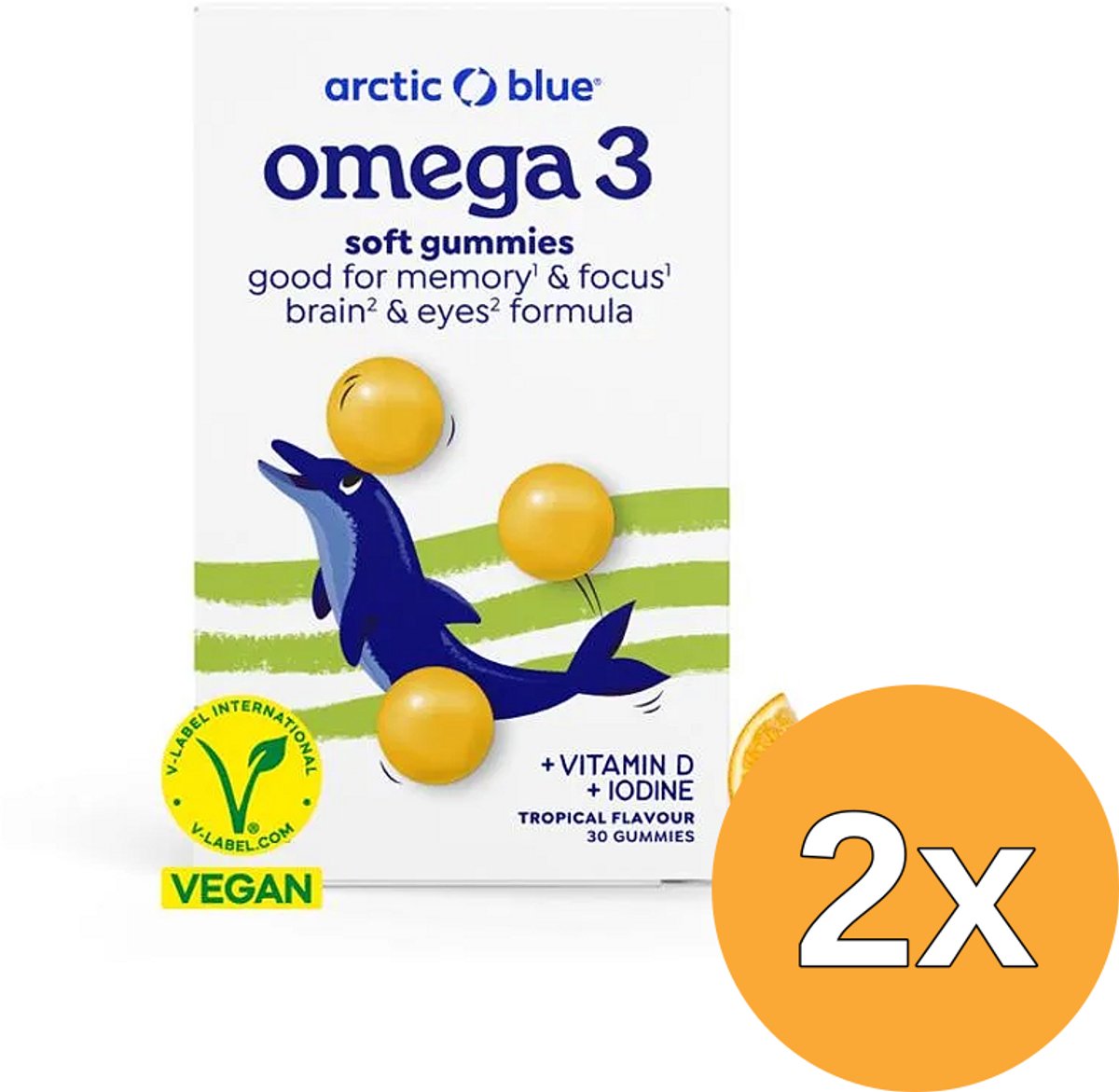 2x Arctic Blue Omega 3 Gummie Vegan (30 Gummies)