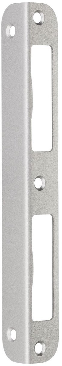 Dailygoods- Hoeksluitplaat Staal - Sluitplaat Deur - Sluitplaat Kozijn - Rond Manchet - 170 x 20 x 20 mm - DIN L/R