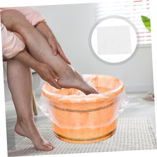 2 verpakkingen voetverzorgingstas voetbadtas badkuip tas voetbadinzetstukken voetbad tas voetenzak badinzetstukken voor pedicure voetsokken helder bad pedicure-wellnessbad — afbeelding 4