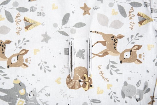 Partners Universele stoelhoes Kinderwagens & Buggy's Zitinzet Kinderwagendeken 5-delig Gordelkussens + Speelboog Kinderwagenset MINKY Katoen — afbeelding 4
