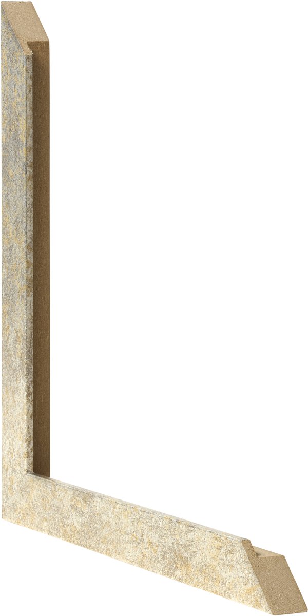 Fotolijst 30x40 cm - MDF - Zilver-Goud Hamerslag - Benno