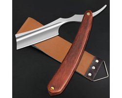 Cut Throat Razor Kit With Single Edge Blades - Stainless Steel Straight Razor for Men's Shaving - Premium Shaving Gift Set