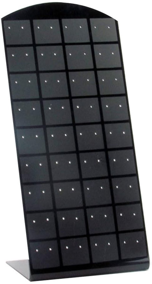 Dailygoods- Oorbellenhouder met 72 gaten - L-vormige Display - Kunststof Sieradenrekje - Lichtgewicht Organizer - Perfect voor Thuisgebruik - Oorbellenstandaard
