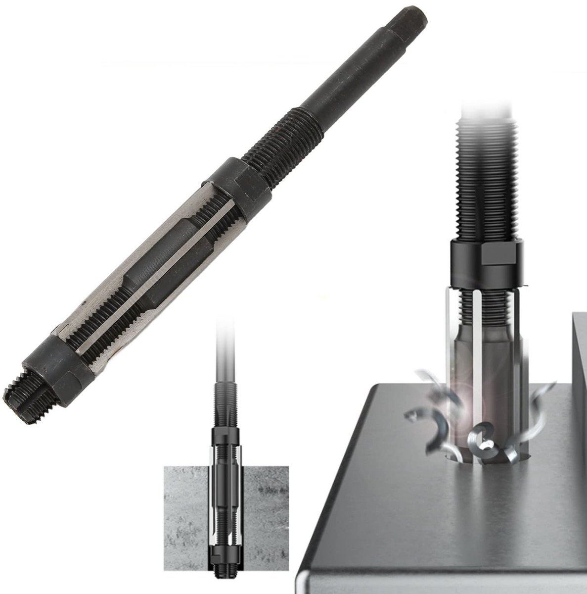 Dailygoods- Handruimer Verstelbaar 19-21 Mm - Handspangereedschap - 6 Groeven - Staal/Aluminiumlegering - Efficiënt - Hoogwaardige Kwaliteit - Ruimer