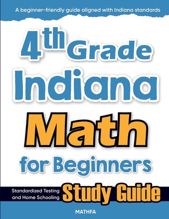 4th Grade Indiana Math for Beginners - cover