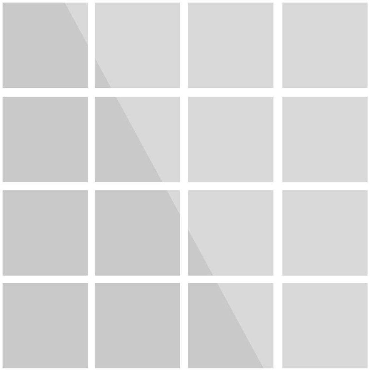 Dailygoods- Spiegeltegels Zelfklevend - 16 Stuks - Muurstickers - Plakspiegels - Decoratie Woonkamer/Slaapkamer - 15x15 cm - Hoge Kwaliteit - Muursticker