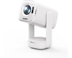 Aurzen EAZZE D1 Air Smart Mini Beamer – Full HD 1080P – 300 ANSI – Netflix – Prime Video – YouTube – Thuis bioscoop - Bluetooth 5.2 – HDR10 – Dolby Audio
