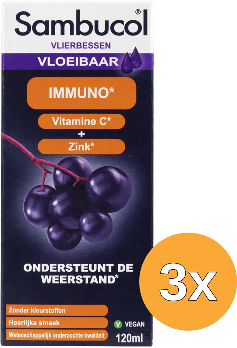 3x Sambucol Immuno (120 ml)