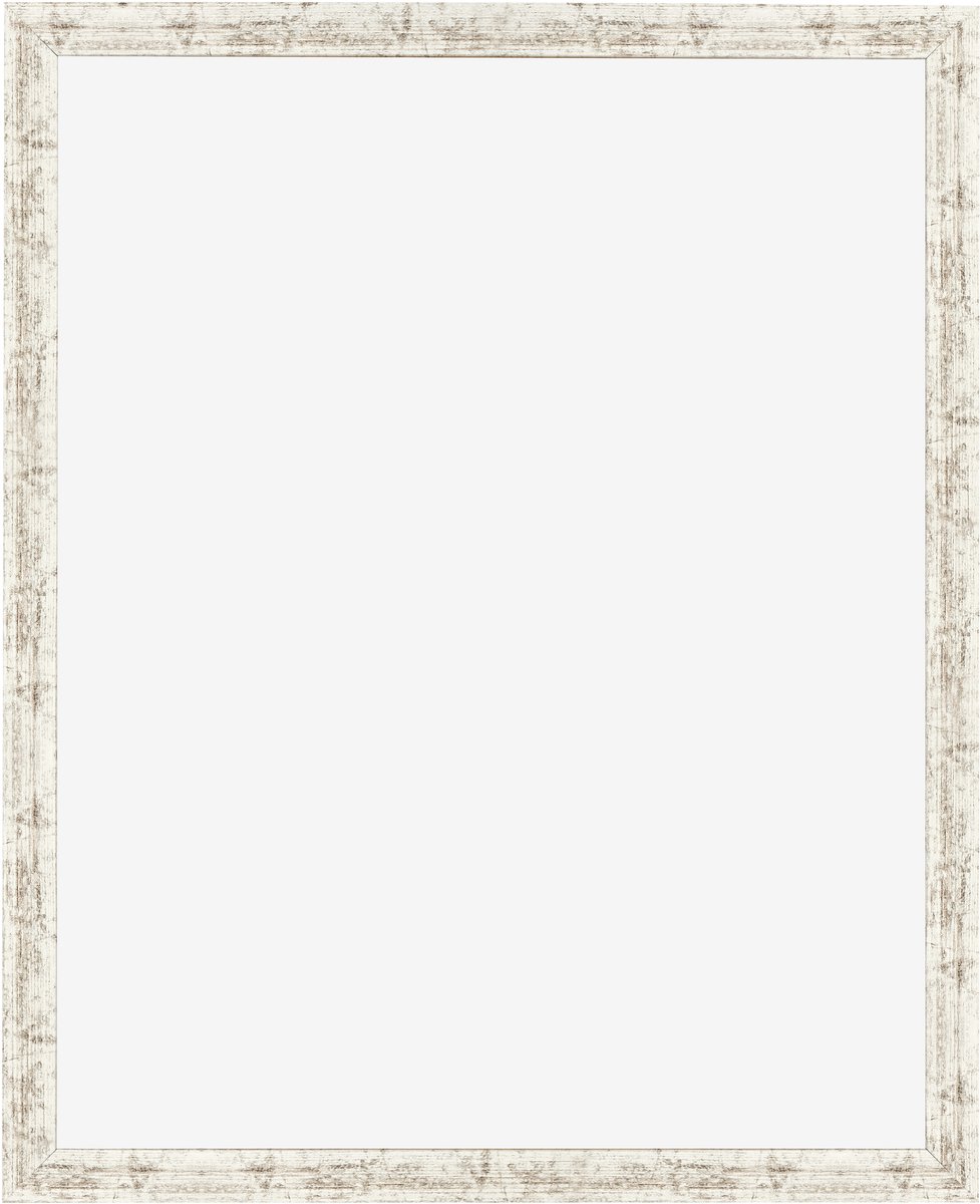 Fotolijst 36x49 cm - MDF - Wit Vintage - Benno
