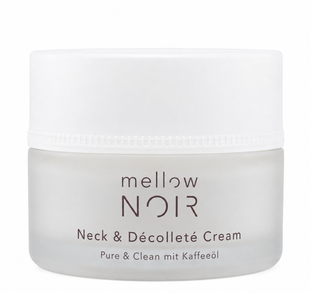 mellow NOIR Neck & Décolleté Cream 50 ml, Verstevigende hals- en decolletécrème met Q10, hyaluronzuur en COL-4-FRAG REMASTERED™, voor een gladdere, stevigere en strakkere huid