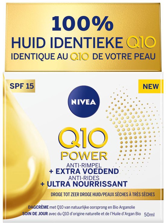 Nivea Q10 Power Dagcrème SPF 15 voor droge tot zeer droge huid.
