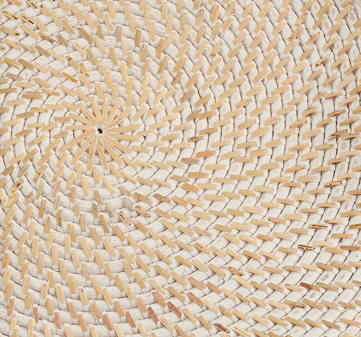 LIFESTYLE 5091.W15R Avignon Collectie Geweven rotan Placemats (Set van 4), 100%, Wit