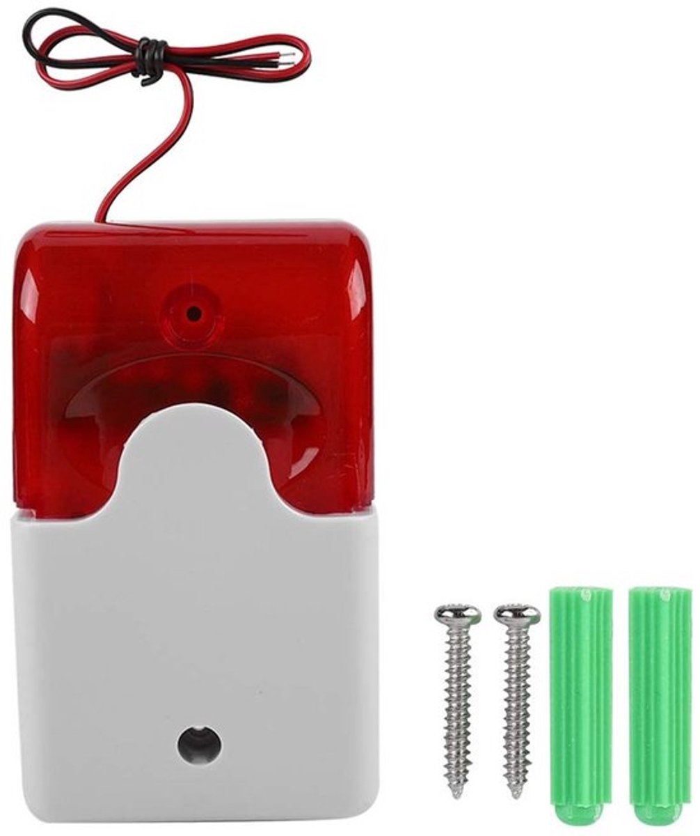 Allecto - Strobe Alarm - Brandveiligheid - Heldere LED - Rood