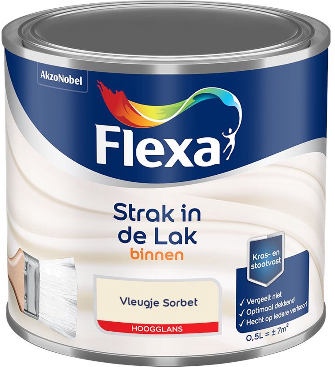 Flexa - Strak In De Lak Binnenlak Hoogglans - Vleugje Sorbet - Mengverf - 500 Ml