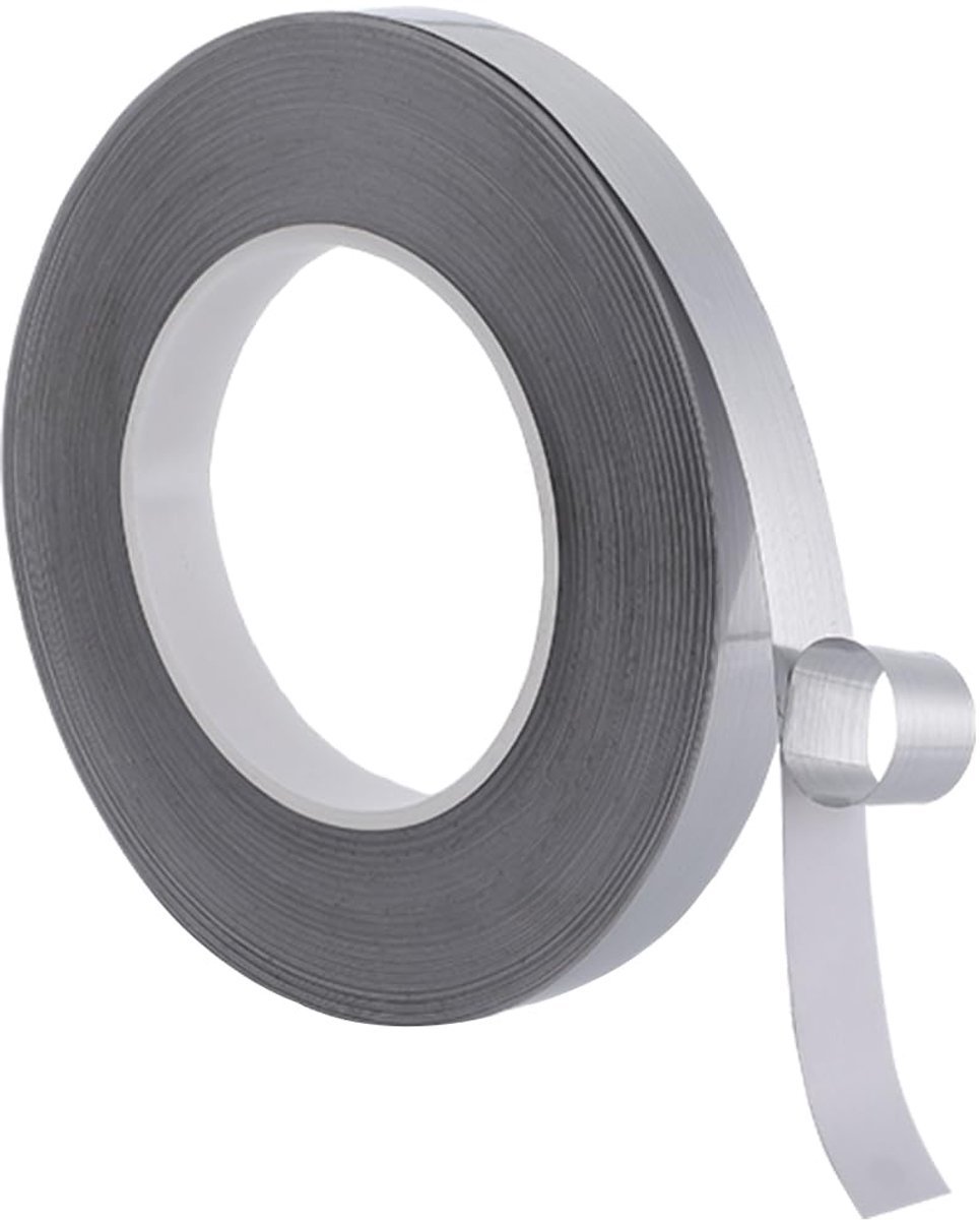 50m x 15mm Behang Grens Tape Flexibele Zilveren Molding Muur Trim Peel en Stick Caulk Trim Strips Zelfklevende Muur Grens Sticker Spiegel Afwerking Tegel Rand Decoratieve Lijnen Home Decor