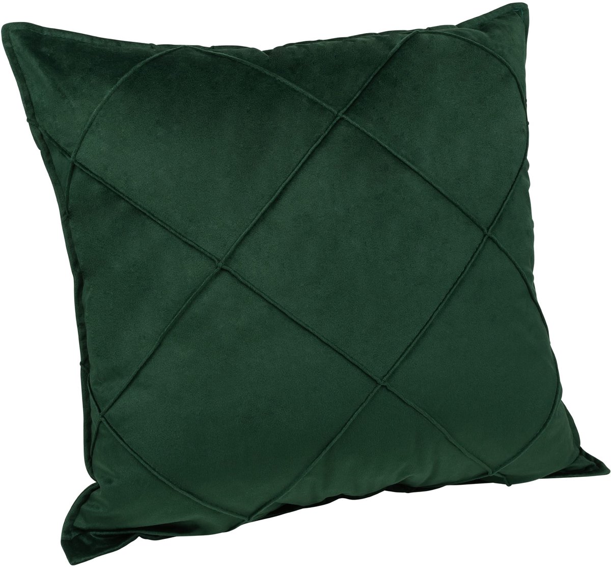 Kussenhoes geruit - Kussenhoes - Kussenhoes - Kussenhoesje - Sierkussen - Kussenbeschermer - Omtrek kussen - 50 x 50 cm - Donkergroen